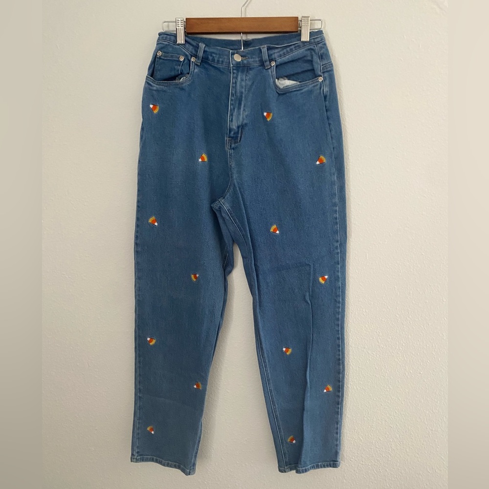 The Quacker Factory Candy Corn Jeans size 10